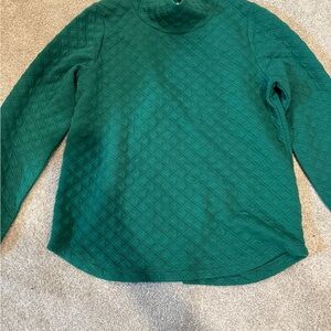 J. Crew Emerald Quilted Top | Size XS